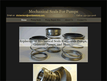 Tablet Screenshot of mechanicalsealsforpumps.com